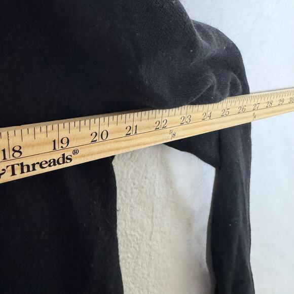 Neiman Marcus Silk Cashmere Open Front Cardigan Black Size M - Picture 4 of 7